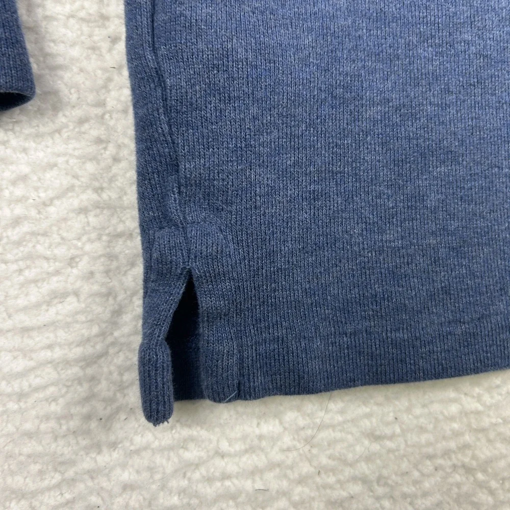 Polo Ralph Lauren Sweater Mens Big Large‎ 1/4 Zip Pullover Blue Logo Casual